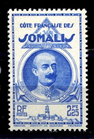 ФР. СОМАЛИ (ДЖИБУТИ) 1938-40гг. SC# 173 / 2.25 fr. / ЛАГАРД / MNH OG VF