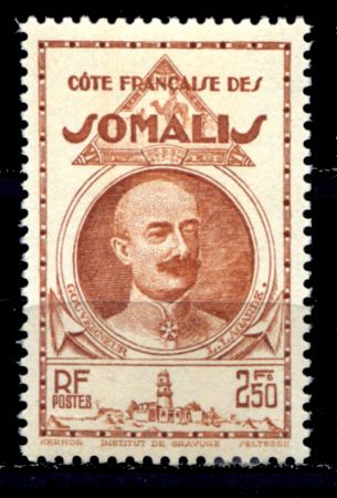 ФР. СОМАЛИ (ДЖИБУТИ) 1938-40гг. SC# 173 / 2.50 fr. / ЛАГАРД / MNH OG VF