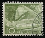 Швейцария 1949 г. Sc# 330 • 10 c. • горная железная дорога • стандарт • Used VF