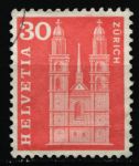 Швейцария 1960-3 гг. Sc# 387 • 30 c. • городской собор Цюриха • стандарт • Used VF