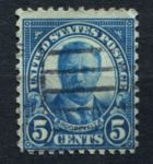 США 1922-1925 гг. • Sc# 557 • 5 c. • Теодор Рузвельт • стандарт • Used F-VF