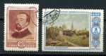 СССР 1952 г. • Сол# 1701-2 • 40 коп. и 1 руб. • В. Д. Поленов (25 лет со дня смерти) • полн. серия • Used(ФГ) OG VF