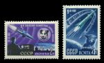 СССР 1961 г. • Сол# 2587-8 • Собаки в космосе • полн. серия • MH OG VF