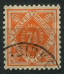 Вюртемберг 1916 г. • Mi# 120 • 7½ pf. • номинал в ромбе • служебный выпуск • Used F-VF