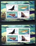 Малави 2010 г. • Mi# • Морская фауна, тюлени • 2 блока (зуб. и б.з.) • MNH OG VF