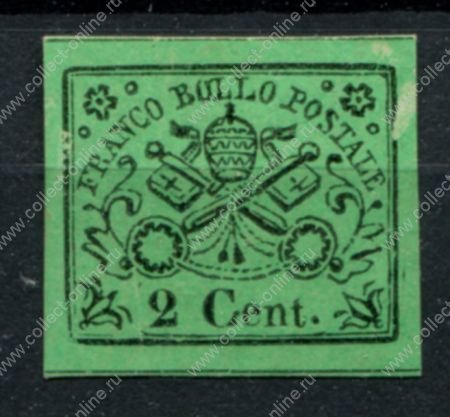 Римские государства 1867 г. • Mi# 12 • 2 c. • MNG VF ( кат. - €80* )