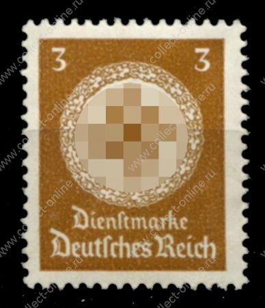 Германия 3-й рейх 1942 г. • Mi# D166 • 3 pf. • для оплаты госпочты • служебные • без в.з. • MNH OG VF