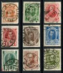Россия 1913 г. • Сол# 79-87 • 1 - 20 коп. • 300 лет династии Романовых ( 9 марок ) • Used F-VF