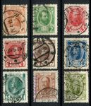 Россия 1913 г. • Сол# 79-87 • 1 - 20 коп. • 300 лет династии Романовых ( 9 марок ) • Used F-VF