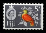Фиджи 1962-1967 гг. • Gb# 323 • 5 sh. • Елизавета II • осн. выпуск • оранжевый голубь • MNH OG VF ( кат. - £12 )