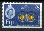 Фиджи 1962-1967 гг. • Gb# 318 • 1s.6d. • Елизавета II • осн. выпуск • карта архипелага • MLH OG VF