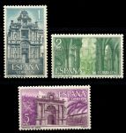 Испания 1966 г. • Mi# 1656-1658 • Монастыри и аббатства • полн. серия • MNH OG VF
