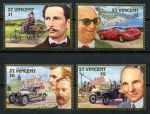 Сент-Винсент 1987 г. • Mi# 1056-1059 • 100-летие автомобиля • Specimen(образец) • полн. серия • MNH OG VF