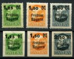 Бавария 1919-1920 гг. • Mi# 174-176 A+B • надпечатки нов. номиналов • зуб. и б.з. • полн. серия • MH OG F-VF