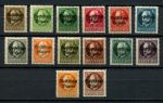 Бавария 1919 г. • Mi# 116-127,134-135 • 3 - 80 pf. • надпечатка "народное государство" • 14 марок • стандарт • MLH OG VF