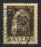 Бавария 1912 г. • Mi# DM 10 • 25 pf. • Луитпольд • служебный выпуск(перфин) • Used VF ( кат.- € 10 )