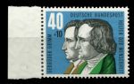 Германия • ФРГ 1959 г. • Mi# 325 • 40+10 pf. • Братья Грим (концовка серии) • MNH OG XF+ ( кат.- €6 )
