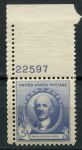 США 1940 г. • SC# 887 • 5 c. • Художники • Даниэль Честер Френч • c полем и № • MNH OG XF+