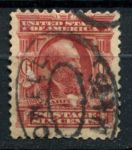 США 1902-1903 гг. • SC# 305 • 6 c. • Джеймс Абрам Гарфилд • стандарт • Used F-VF ( кат. - $6 )