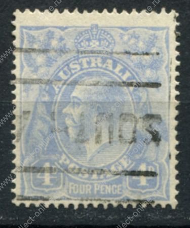 Австралия 1918-1923 гг. • Gb# 65 • 4 d. • Георг V • стандарт • Used VF  ( кат. - £7 )