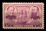 США 1937 г. • Sc# 792 • 3 c. • Адмиралы, выпуск в честь ВМФ • MNH OG VF 