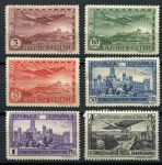 Испания 1931 г. • Mi# 592-597 • 5 c. - 4 pt. • 3-й Панамериканский почтовый конгресс(Мадрид) • авиапочта • полн. серия • MH OG F ( кат.- €35 )