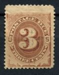 США 1879 г. • Sc# J3 • 3 c. • служебный выпуск • Used VF ( кат.- $ 6 )