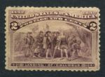 США 1893 г. • SC# 231 • 2 c. • Колумбова выставка • Высадка на остров • MH OG F ( кат. - $15 )