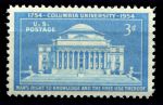 США 1954г. SC# 1029 / 3c. / 200 ЛЕТ УНИВЕРСИТЕТУ КОЛУМБИИ / MNH OG VF / АРХИТЕКТУРА