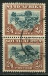 Южная Африка 1947-1954 гг. • Gb# 121 • 2s.6d. • осн. выпуск • фургон переселенцев • Used VF ( кат.- £30 )