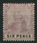 Тринидад 1896-1906 гг. • Gb# 120 • 6 d. • "Британия" • стандарт • MH OG VF ( кат. - £7.5 )