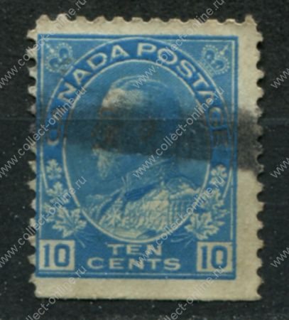 Канада 1911-1925 гг. • SC# 117 • 10 c. • Георг V • выпуск "Адмирал" • стандарт • Used F-VF ( кат.- $ 2,5 )