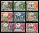 Басутоленд 1961-1963 гг. • Gb# 69..78 • ½ .. 50 c. • Елизавета II • основной выпуск • 9 марок • MH OG VF ( кат. - £40 )