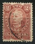 Саравак 1895 г. • Gb# 28 • 2 c. • сэр Чарльз Брук • стандарт • Used VF ( кат.- £ 10 )