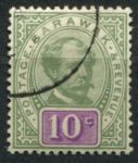 Саравак 1888-1897 гг. • Gb# 15 • 10 c. • сэр Чарльз Брук • стандарт • Used VF ( кат.- £ 16 )