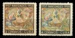 Куба 1957 г. • SC# 588-9 • 2 и 4 c. • Рождество • полн. серия • MNH OG XF ( кат.- $ 10 )