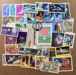 Космос • набор 32 разные марки всего мира + блок • VF