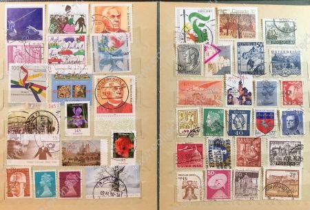 390 старых, разных марок мира в альбоме • Used F-VF (2 руб. за шт.)