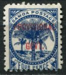 Самоа 1899-1900 гг. • Gb# 93 • 4 d. • надпечатка "Provisional Govt." • MH OG VF