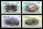 Гренадины Сент-Винсента 1985 г. • SC# 472-5 • 25 c. - $3 • морская фауна • полн. серия • MNH OG XF