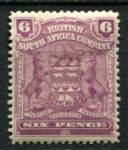 Родезия 1898-1908 гг. • Gb# 83 • 6 d. • герб колонии • стандарт • MH OG VF ( кат.- £ 30 )