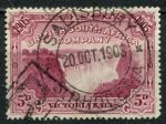 Родезия 1905 г. • Gb# 96 • 5 d. • Водопад Виктория (перф. - 14½) • Used VF ( кат.- £65 )