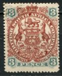 Родезия 1897 г. • Gb# 69 • 3 d. • осн. выпуск • герб колонии • Used XF+