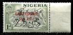 Британский Камерун 1960-1961 гг. • Gb# T2a • 1 d. • надпечатка U.K.T.T. на марках Нигерии • конница • MNH OG XF+