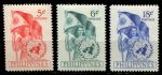 Филиппины 1951 г. • SC# 569-71 • 5 - 18 c. • Международный день ООН • полн. серия • MH OG VF