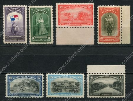 Панама 1952 г. • SC# 342-5,347-9 • ½ c. .. 1 b. • основной выпуск • MLH OG VF