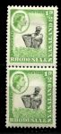 Родезия и Ньясаленд 1959-1962 гг. • Gb# 18a • ½ d. • Елизавета II • из рулона(перф. 12½:14) • стандарт • MLH/NH OG VF ( кат. - £10 )