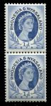 Родезия и Ньясаленд 1954-1956 гг. • Gb# 2a • 1 d. • Елизавета II • из рулона(перф. 12½:14) • стандарт • MLH/NH OG VF ( кат. - £10 )