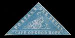 Мыс Доброй Надежды 1861 г. • Gb# 13 • 1 d. • "Голубой пенни" (ошибка цвета) • редкость! • копия