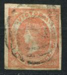 Австралия • Виктория 1857 г. • Gb# 42 • 4 d. • королева Виктория • Used XF ( кат.- £12 )